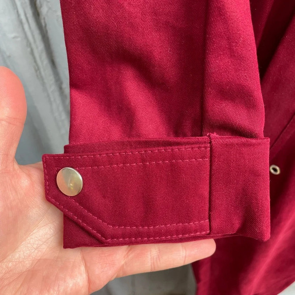 Rick Owens DRK SHDW  Tuta Maroon Cotton Twill Jumpsuit, Size XS - Picture 11 of 16